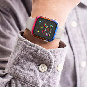 PC+Glass чехол Rainbow для Apple Watch 42mm